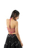 Vintage Vibe Halter neck Top Pink