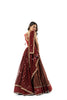 Ajrakh Gamthi Skirt Set Maroon