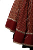 Maroon Ajrakh Gamthi Skirt