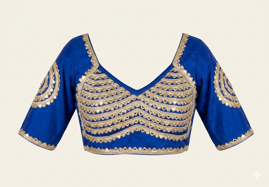 Zariya Silk EL Top - Royal Blue