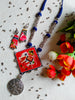 Patola Necklace (Blue) - JVD