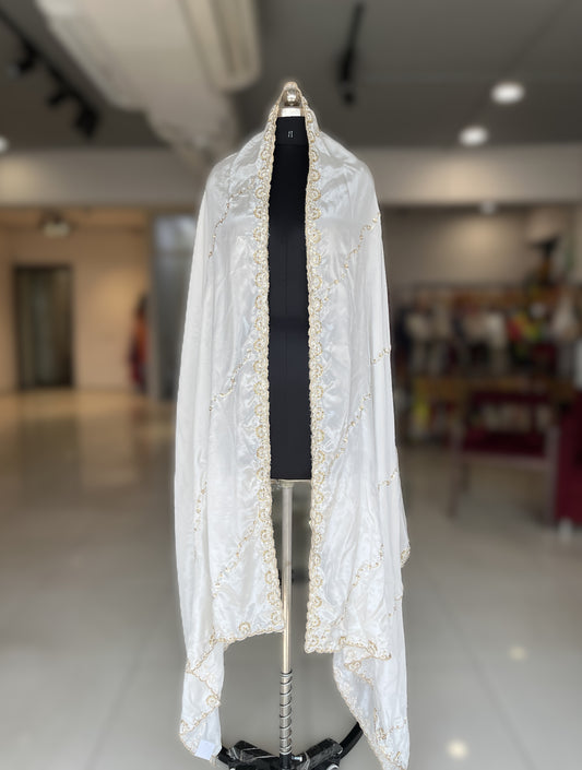 Soft Gaji Silk Dupatta Scallops