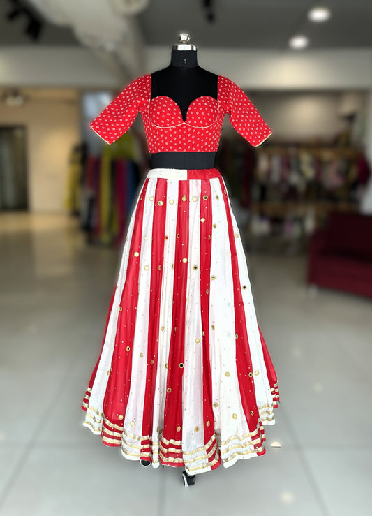 💫Sequins Sitara Mirror Lampi Twirl Of Tradition Skirt Only💫
