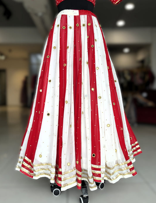 💫Sequins Sitara Mirror Lampi Twirl Of Tradition Skirt Only💫