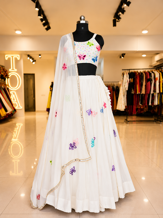 Titli Mirror Pop Up Work Dupatta Only