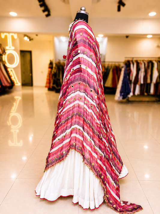 Mirror Work Multi Dupatta (PW)