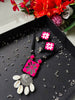 Oxidised Pink Mirror Necklace - JVD