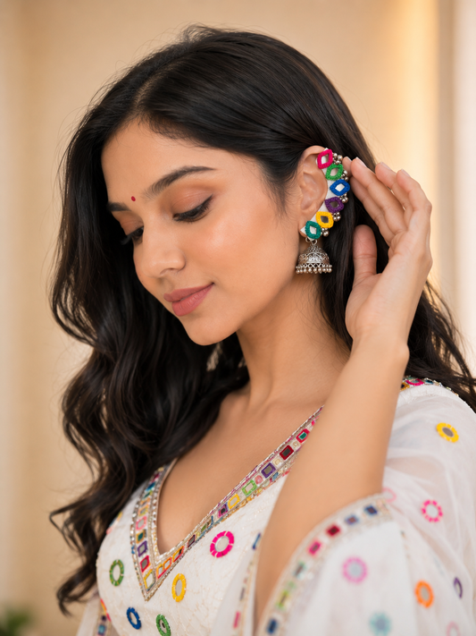 Earing Accessorys - JVD - White