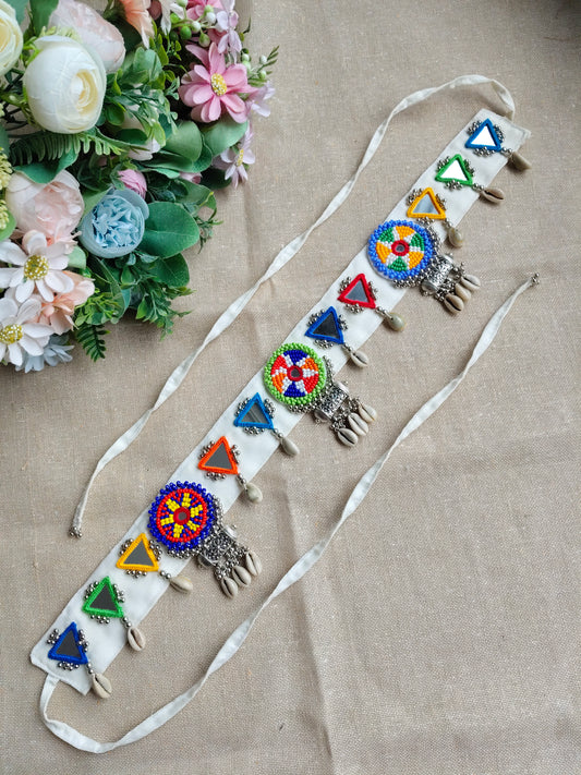 Multi Thread Mirror Waist Belt - JVD