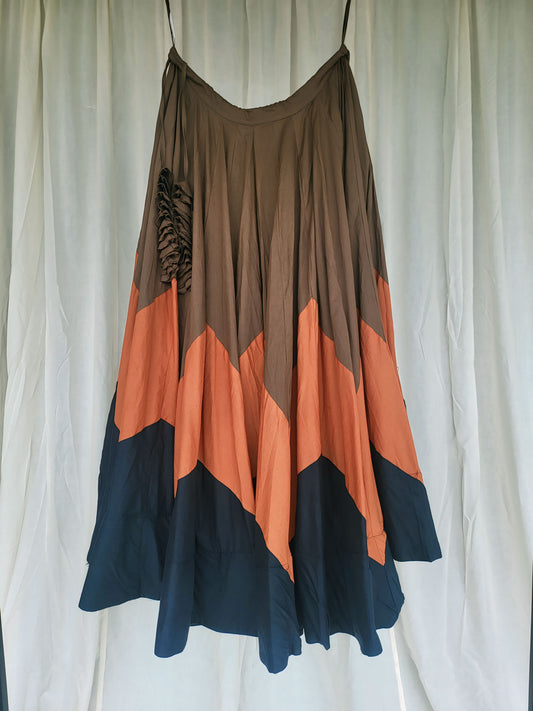 Stunning Tri Color Skirt CRB