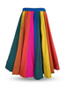 Shades Of Solid - Multi Panel Skirt - Traditional Colors