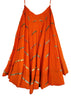 Orange Alternate Kallis Resham & Sequins in 10+ Mtrs Flare Skirt