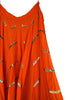 Orange Alternate Kallis Resham & Sequins in 10+ Mtrs Flare Skirt