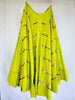 Lime Green Alternate Kallis Resham 10+ Mtrs Flare Skirt