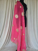 Premium Soft Organza Bandhani Dupatta Pink
