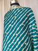 Premium Crepe Peacock Blue Leheriya Dupatta