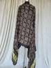 Premium Black Modal Gaji Ajrakh Dupatta