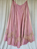 Rose Pink Kanjivaram Tissue Silk Skirt with Zig-Zag Border Pattern