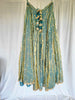 Mint Aqua Kanjivaram Soft Tissue Silk Dual Tone Palatte Skirt