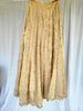 Golden Kanjivaram Soft Tissue Silk Dual Tone Palatte Skirt