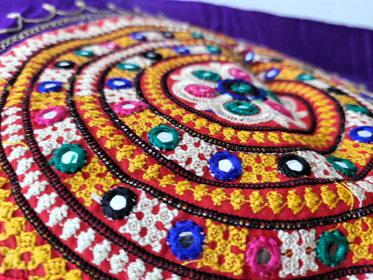 Kutchi Work Dupatta - Purple