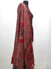 Premium Modal Gaji Ajrakh Hand Block Dupatta - Red