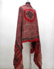 Premium Modal Gaji Ajrakh Hand Block Dupatta - Red