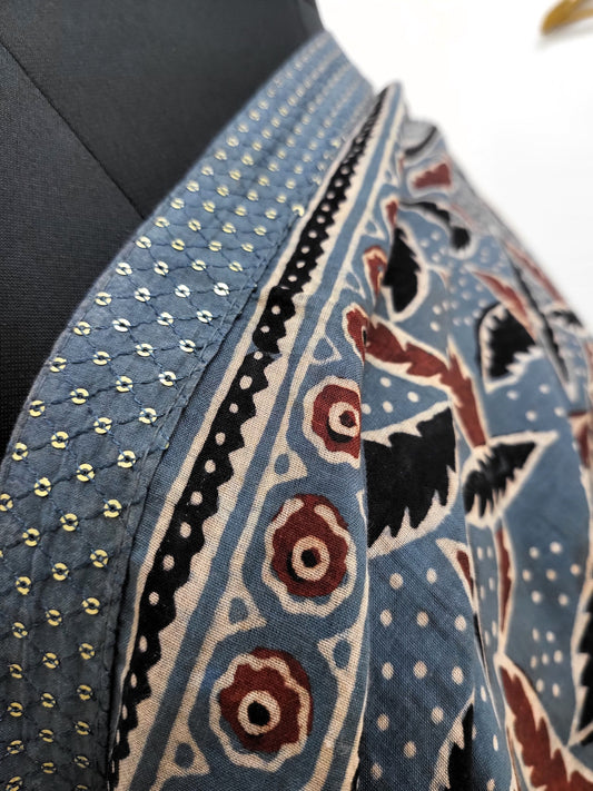 Hand Block Mal Dupatta