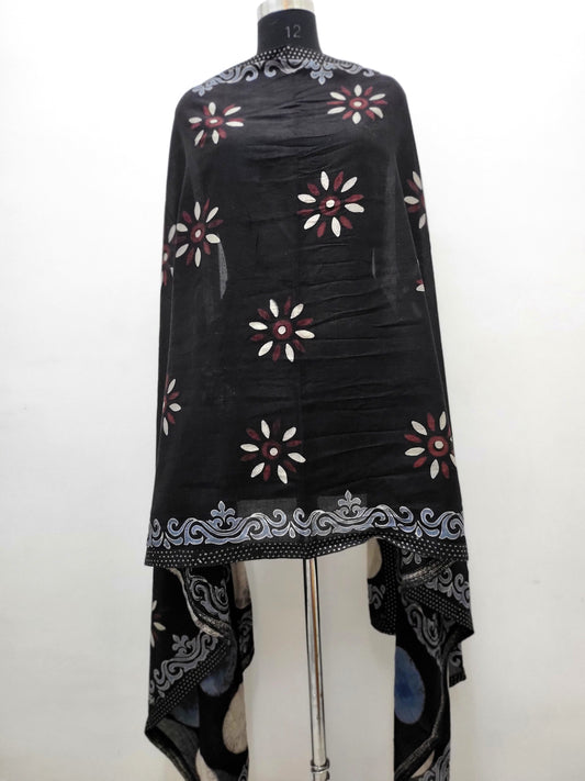 Hand Block Mal Dupatta