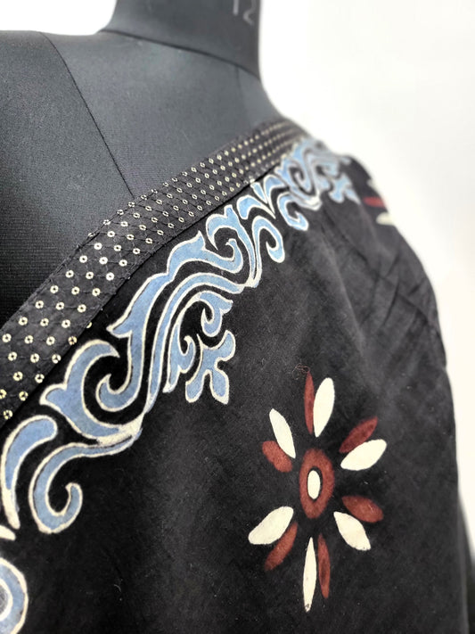 Hand Block Mal Dupatta