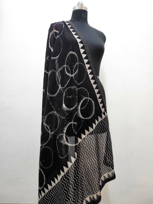 Hand Block Mal Dupatta