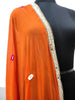 Pop Up Mirror Work Dupatta - Orange
