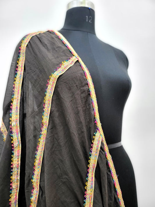 Mal Dupatta Coffe Brown