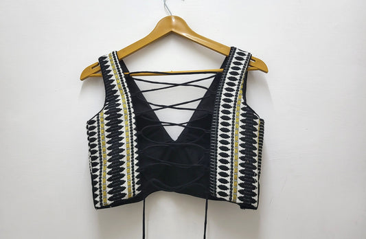 Kashmiri Top - Black