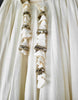 Cream Off White Single Line Border 15 Meters Flare