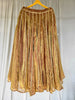 Zardosi Kalli Dual Tone Kanjivaram Skirt - Copper Golden