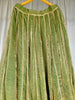 Zardosi Kalli Dual Tone Kanjivaram Skirt - Sage Green