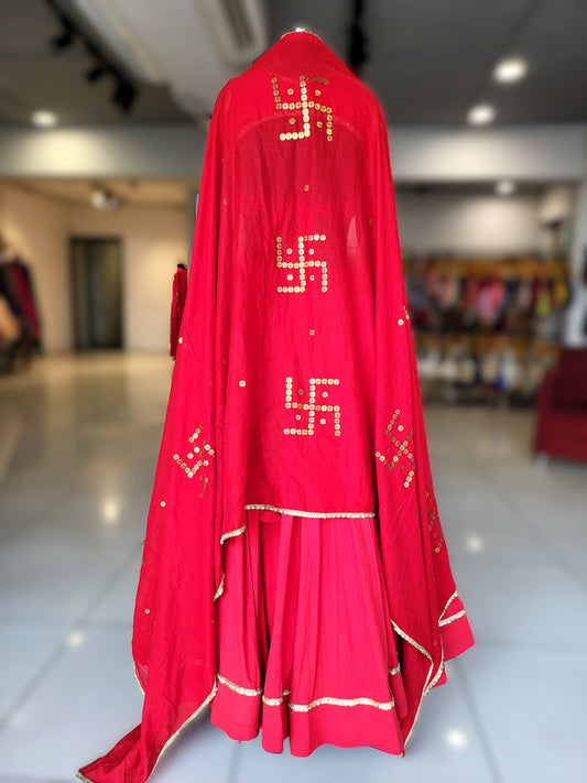 Laal Tamba Twirl Outfit 1.O