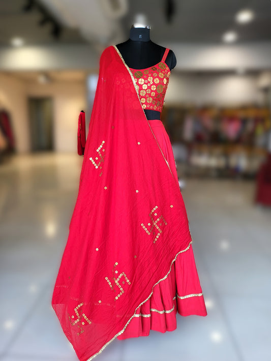 Laal Tamba Twirl Outfit 1.O