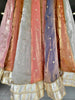 Kanjivaram Soft Tissue Silk Dual Tone Ganga Jamna Skirt - Multi Double