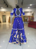 Royal Blue Silk Shine Outfit