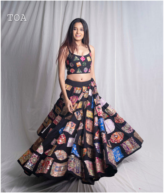 Mosaic Magic Skirt Only (Black)