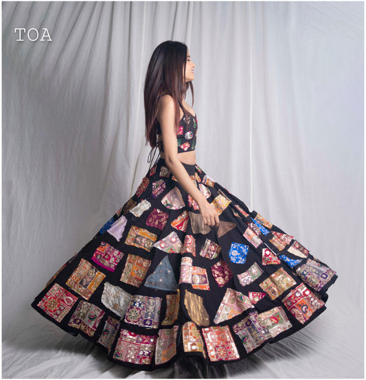 Mosaic Magic Skirt Only (Black)
