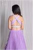 Introducing a stunning Lilac Pearl Handwork Lehenga Set