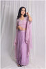 Indo-Western Drape Skirt Set