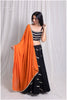 Pulpy Orange Georgette Dupatta