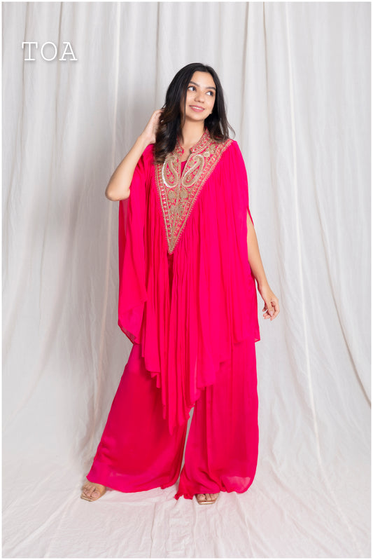 kaftan-style top & Bottom Indo-Western