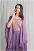 Peastel Purple lilac Kaftan-Style Long Dress