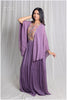 Peastel Purple lilac Kaftan-Style Long Dress