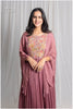 Mauve Kaftan-Style Long Dress